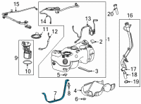 OEM 2021 Chevrolet Trailblazer Tank Strap Diagram - 42481337