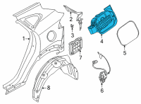 OEM 2022 Hyundai Tucson HOUSING-FUEL FILLER DR Diagram - 81595-N9000