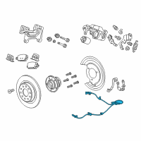 OEM 2022 Chevrolet Malibu Rear Speed Sensor Diagram - 84363661