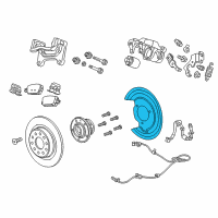 OEM 2021 Chevrolet Malibu Splash Shield Diagram - 23456522