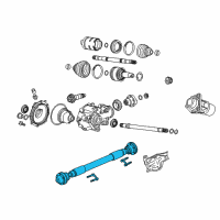 OEM 2014 Cadillac CTS Drive Shaft Diagram - 84150924