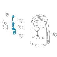 OEM 2005 Saturn Relay Harness Asm, Tail Lamp Wiring Diagram - 89026860