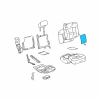 OEM Oldsmobile Seat Back Heater Diagram - 88949455