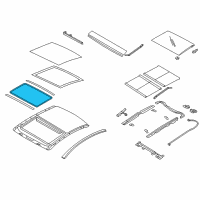 OEM 2012 Hyundai Sonata Weatherstrip-Panoramaroof Frame Diagram - 81614-3S000