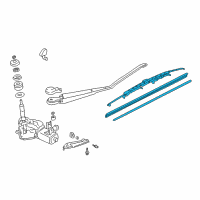 OEM 1992 Acura Integra Windshield Wiper Blade (475MM) Diagram - 76620-S10-306