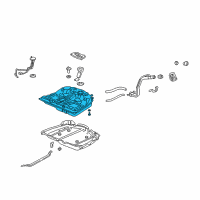 OEM 1997 Acura RL Tank, Fuel Diagram - 17500-SZ3-G31