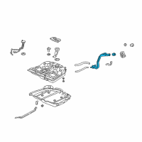 OEM 1999 Acura RL Pipe, Fuel Filler Diagram - 17660-SZ3-A30