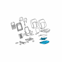 OEM Buick Seat Cushion Pad Diagram - 88996174