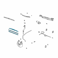 OEM 2000 Toyota MR2 Spyder Front Blade Diagram - 85212-53051