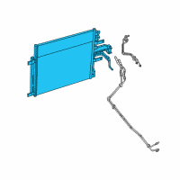 OEM 2015 Ram 2500 Transmission Oil Cooler Diagram - 68184883AA