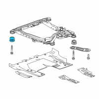 OEM 2017 Chevrolet Impala Engine Cradle Front Bushing Diagram - 84100303