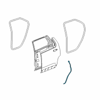 OEM GMC Terrain Rear Weatherstrip Diagram - 20998401