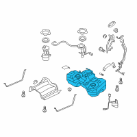 OEM 2014 Nissan Rogue Select Fuel Tank Assembly Diagram - 17202-JM00D