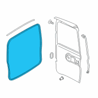 OEM 2017 Ram ProMaster City WEATHERSTRIP-Cargo Door Opening Diagram - 68266478AA