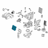 OEM BMW X7 HEAT EXCHANGER Diagram - 64-11-6-844-853