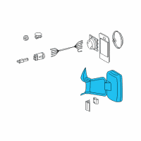 OEM 2005 Dodge Sprinter 3500 Outside Rear View Mirror Diagram - 5124255AA