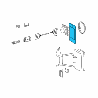 OEM 2005 Dodge Sprinter 3500 Glass Kit-Mirror Replacement Diagram - 5103757AA