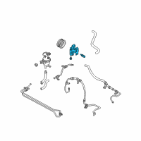 OEM 2002 Ford Escape Power Steering Pump Diagram - YL8Z-3A674-MARM