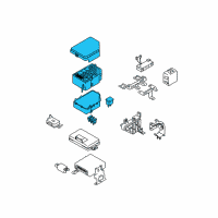 OEM 2008 Hyundai Tucson Fuse And Relay Box Assembly Diagram - 91210-2E000