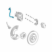 OEM 2005 Mercury Montego Brake Hose Diagram - 5F9Z-2A442-AA