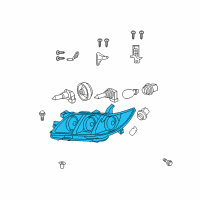 OEM 2007 Toyota Camry Lens & Housing Diagram - 81130-06202