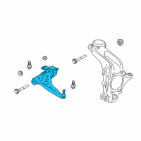 OEM Infiniti Transverse Link Complete, Left Diagram - 54501-5NA1A