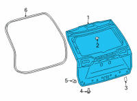 OEM 2022 Toyota Corolla Cross Lift Gate Diagram - 67005-0A010