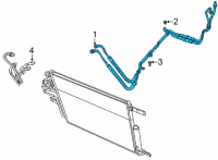 OEM Ram Oil Cooler Pressure And Ret Diagram - 68430014AC