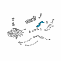 OEM 2005 Acura RSX Pipe, Fuel Filler Diagram - 17660-S6M-A01