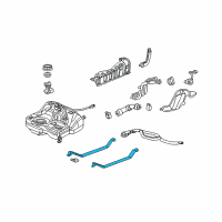 OEM 2005 Acura RSX Band, Passenger Side Fuel Tank Mounting Diagram - 17521-S6M-A00