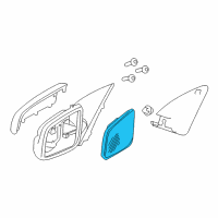 OEM 2017 Chevrolet SS Mirror-Outside Rear View (Reflector Glass & Backing Plate) Diagram - 92260440