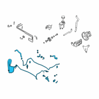 OEM 2003 Infiniti Q45 Power Steering Hose & Tube Set Diagram - 49710-AR200