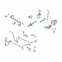 OEM 2004 Infiniti Q45 Power Steering Return Hose Diagram - 49725-AR005