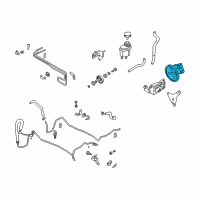 OEM 2003 Infiniti Q45 Power Steering Pump Assembly Diagram - 49110-AR00A