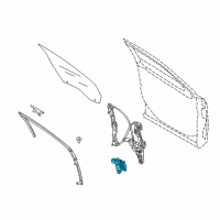 OEM 2017 Ford Special Service Police Sedan Window Motor Diagram - AG1Z-5423395-A