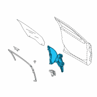 OEM 2011 Lincoln MKS Window Regulator Diagram - 8A5Z-5423208-B