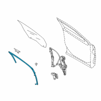 OEM 2016 Ford Taurus Run Channel Diagram - AG1Z-5421596-C