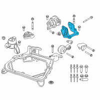 OEM 2012 Ford Fusion Transmission Mount Bracket Diagram - 9E5Z-6031-A