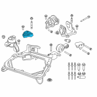 OEM 2011 Mercury Milan Mount Bracket Diagram - 9E5Z-6061-C