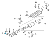 OEM 2018 Ford Mustang Catalytic Converter Gasket Diagram - FR3Z-5C226-A