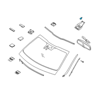 OEM Kia Stinger Module & Sensor Assembly Diagram - 960003N500