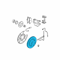 OEM 2009 BMW M3 Brake Disc, Ventilated, Left Diagram - 34-21-2-283-803