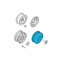 OEM 2011 Chevrolet Aveo Wheel Rim, Spare Diagram - 96415007