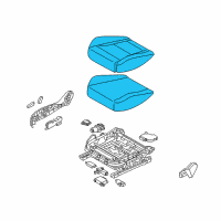 OEM 2020 Kia Stinger Cushion Assembly-Fr Seat Diagram - 88200J5110CKS