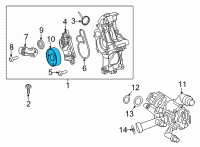 OEM Toyota Pulley Diagram - 16371-WAA01