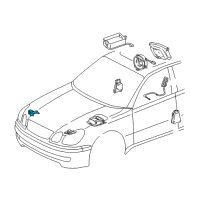 OEM 2000 Lexus GS300 Sensor, Air Bag, Front Diagram - 89173-39116