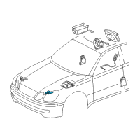 OEM 2000 Lexus GS300 Sensor, Air Bag, Front Diagram - 89173-39126