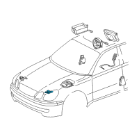 OEM 1999 Lexus GS400 Sensor, Air Bag, Front Diagram - 89173-39126