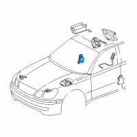 OEM 2000 Lexus GS300 Sensor Assy, Side Air Bag, RH Diagram - 89860-30040