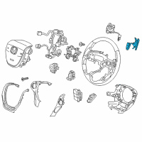 OEM 2016 Honda Pilot Switch Assy., R. Paddle Shift *NH900L* (DEEP BLACK) Diagram - 78560-TG7-A01ZA